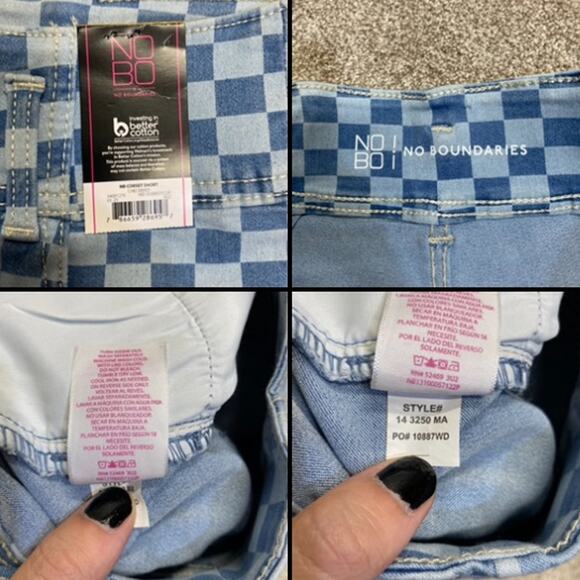 Y2K 00s streetwear grunge Checkerboard Highwaisted Corset Short sz 11 Festival - Picture 8 of 12